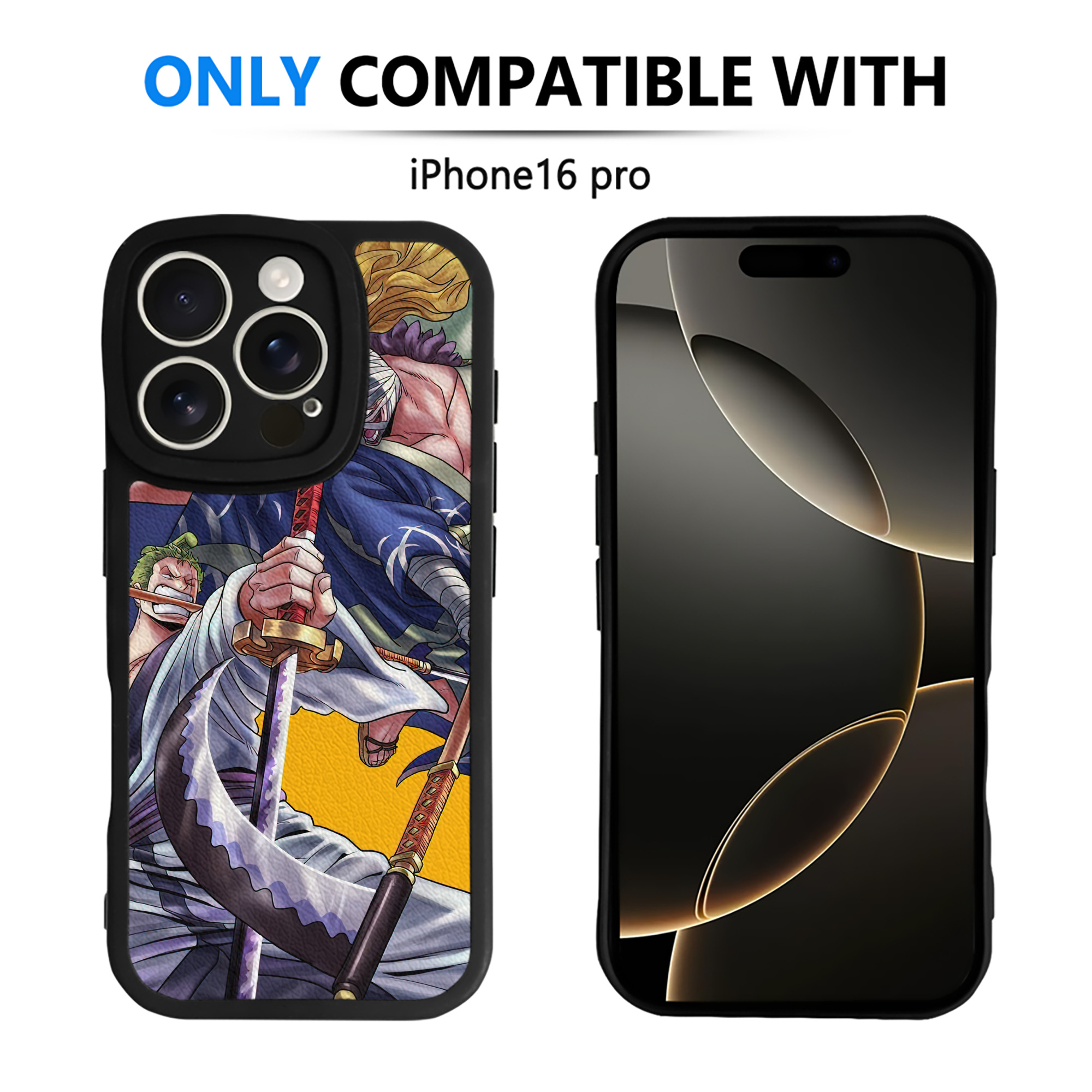 （画像用） ワンピース ONE PIECE 【iPhone 16シリーズ対応】シリコンスマホケース（レザー調） 材質：シリコン